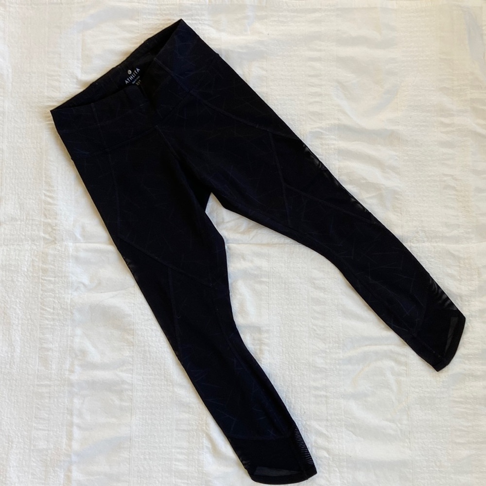 Athleta - capris with mesh